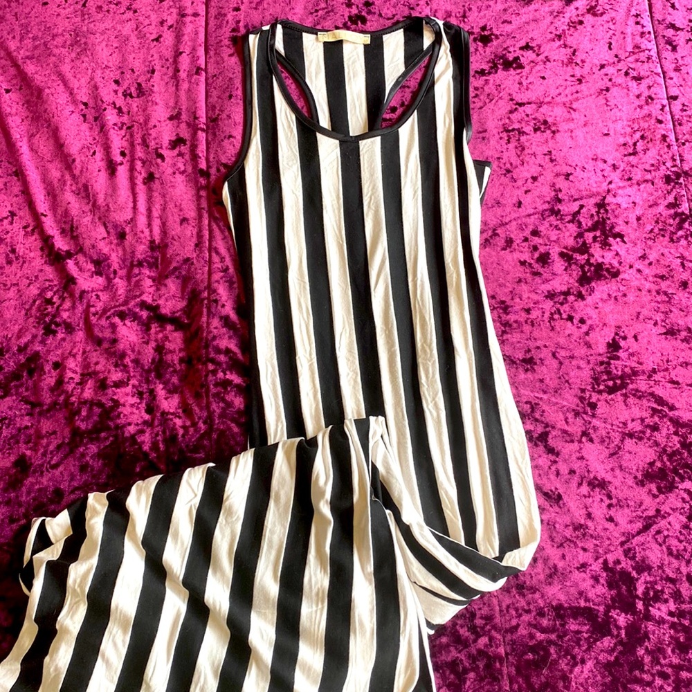 Maxi black & white dress